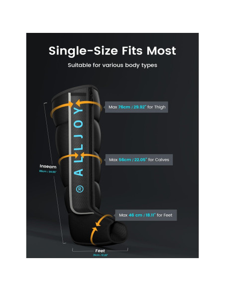Botas Masajeadoras Inalámbricas ALLJOY para Recuperación de Piernas