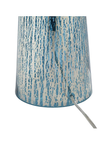 Lámpara de Mesa 360 Iluminación Vidrio Mercurio Azul 76.2 cm