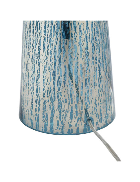 Lámpara de Mesa 360 Iluminación Vidrio Mercurio Azul 76.2 cm