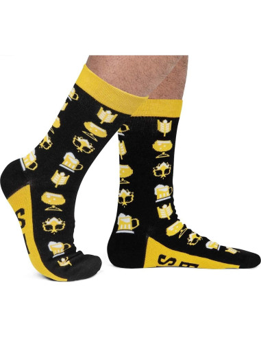 Calcetines Divertidos Lavley de Cerveza Unisex Talla Única