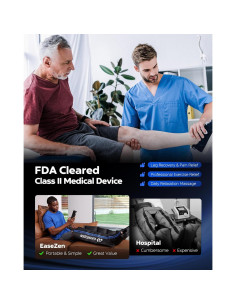 Masajeador de Compresión de Piernas EaseZen FE-7204B 6 Modos 2