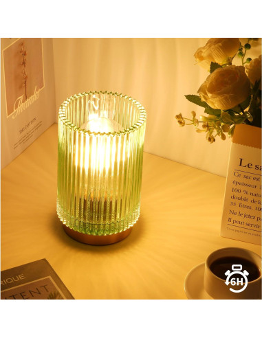 Lámpara de Mesa Inalámbrica Mirasium TL-001 Verde LED Cálida