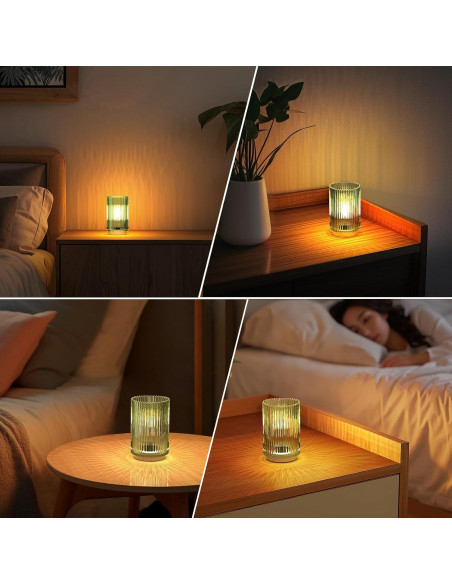 Lámpara de Mesa Inalámbrica Mirasium TL-001 Verde LED Cálida
