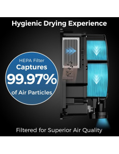 Secador de Manos Automático Stardrix HD1000S Acero Inoxidable HEPA 2