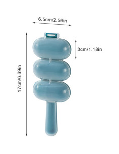 Kit de Moldeadores de Bolas de Arroz Htppzjr - 2 Piezas Azul 2