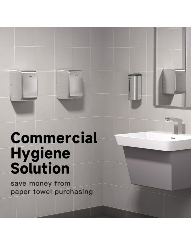 Secador de manos AIKE AK2803D 1350W Acero Inoxidable Compacto