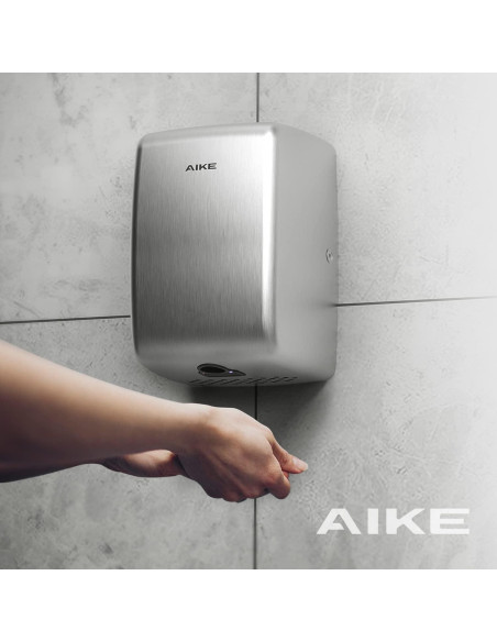 Secador de manos AIKE AK2803D 1350W Acero Inoxidable Compacto