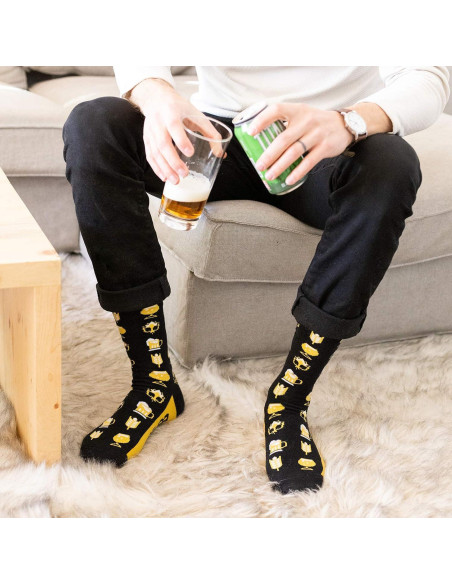 Calcetines Divertidos Lavley de Cerveza Unisex Talla Única