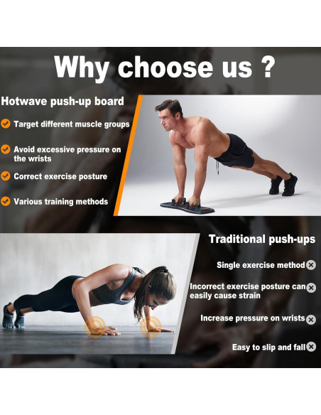 Tabla de Flexiones HOTWAVE Plegable 20 en 1 para Hombres