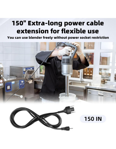 Cable de Alimentación Ulreon 89143 para Robot Coupe MP Series 381 cm