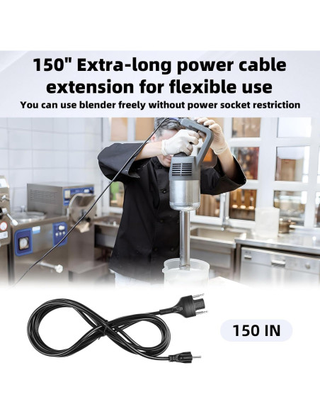 Cable de Alimentación Ulreon 89143 para Robot Coupe MP Series 381 cm