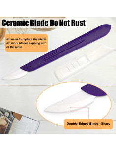 Cortador de Pan KUNIFU de Cerámica con Funda Protectora 2