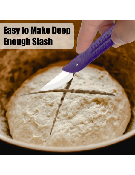 Cortador de Pan KUNIFU de Cerámica con Funda Protectora