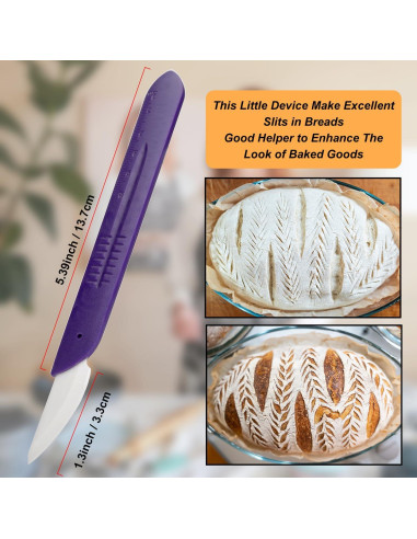 Cortador de Pan KUNIFU de Cerámica con Funda Protectora