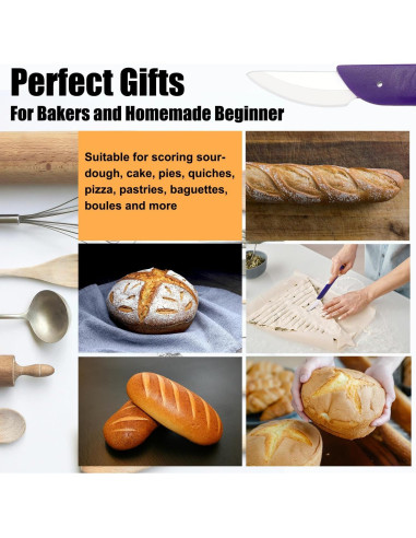 Cortador de Pan KUNIFU de Cerámica con Funda Protectora