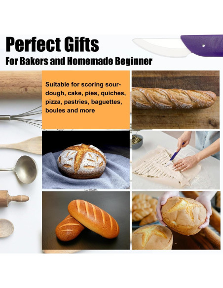 Cortador de Pan KUNIFU de Cerámica con Funda Protectora