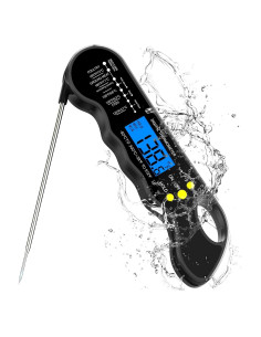 Termómetro Digital de Carne TRAUSI Q128 - Lectura Instantánea, Impermeable