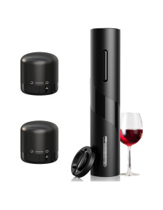 Sacacorchos Eléctrico Saraudy KPQ-1 con Cortador y Tapones