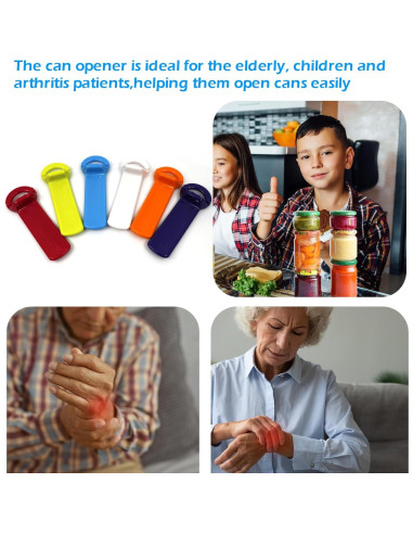 6 Abridores de Tarros TSEWA para Manos Débiles - Multicolor