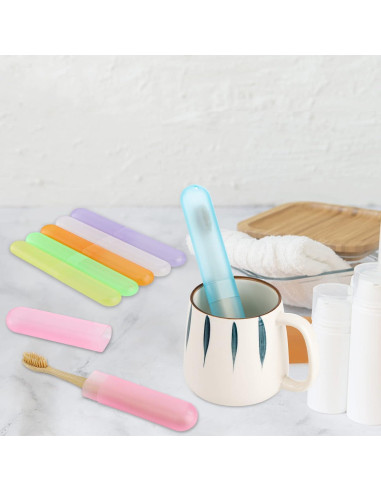 Estuche de Cepillo de Dientes de Viaje Hedume - 35 Piezas, 7 Colores