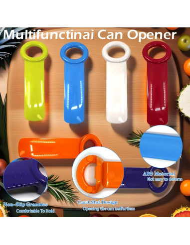 6 Abridores de Tarros TSEWA para Manos Débiles - Multicolor