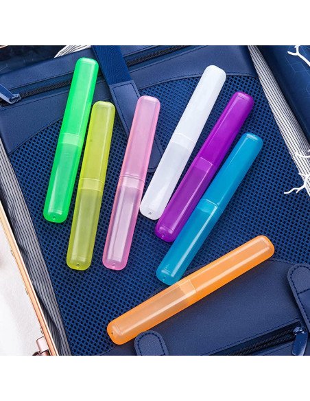 Estuche de Cepillo de Dientes de Viaje Hedume - 35 Piezas, 7 Colores