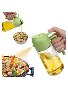 Pulverizador y Dispensador de Aceite MGahyi 470 ml Verde
