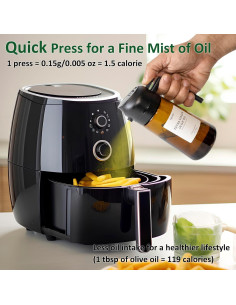 Botella de Spray de Aceite Kyonto 470ml - Juego de 2, Libre de BPA 2