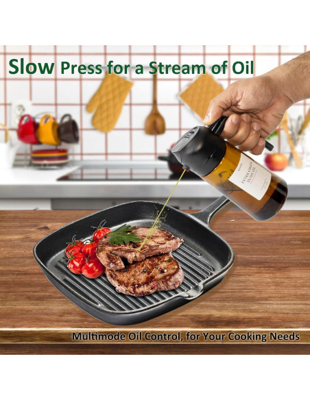 Botella de Spray de Aceite Kyonto 470ml - Juego de 2, Libre de BPA