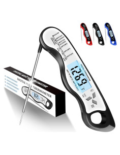 Termómetro Digital de Carne Jamestry IP67 con Retroiluminación