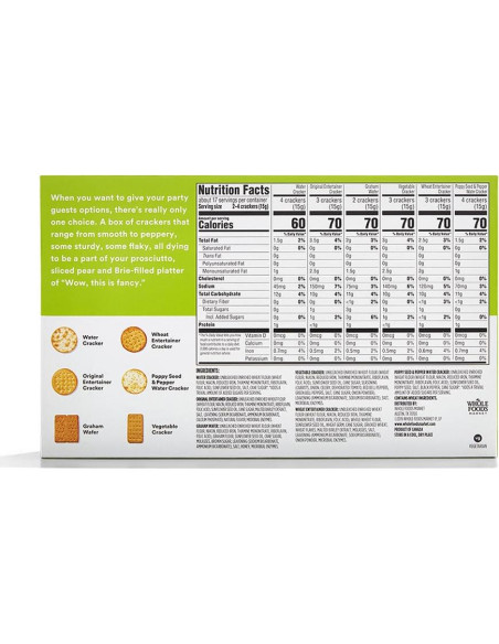 Galletas Variadas 365 Whole Foods Market 250g para Aperitivos