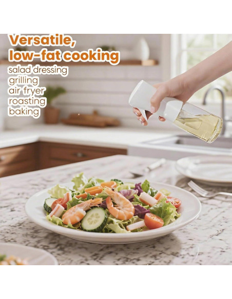 Pulverizador de Aceite de Oliva IVKIOMA 220ml Vidrio Borosilicato