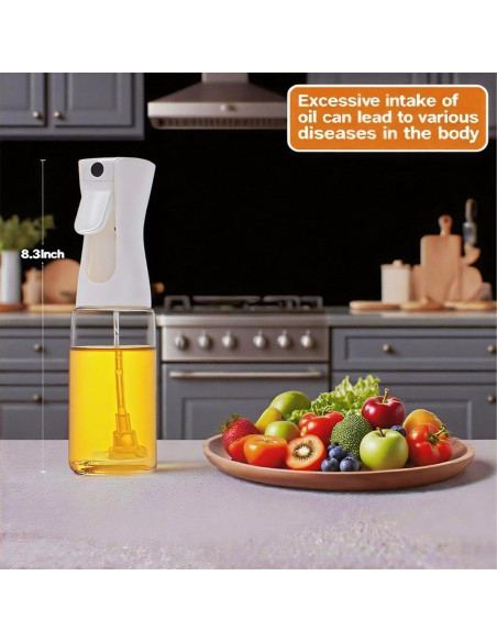 Pulverizador de Aceite de Oliva IVKIOMA 220ml Vidrio Borosilicato
