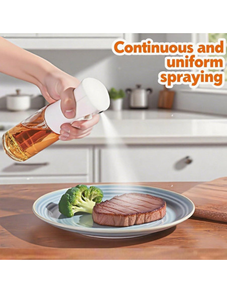 Pulverizador de Aceite de Oliva IVKIOMA 220ml Vidrio Borosilicato