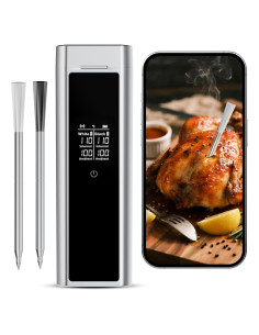 Termómetro Digital Inalámbrico de Carne Euiivnt con Doble Sonda