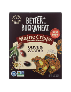 Galletas Sin Gluten Maine Crisp Aceituna y Za'atar 113g