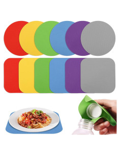 12 Piezas Almohadillas de Goma Antideslizantes para Abrir Tarros