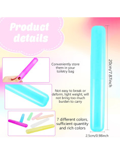 Estuche de Cepillo de Dientes Portátil Conagel 140 Piezas Colores 2