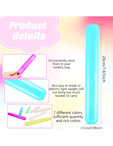 Estuche de Cepillo de Dientes Portátil Conagel 140 Piezas Colores