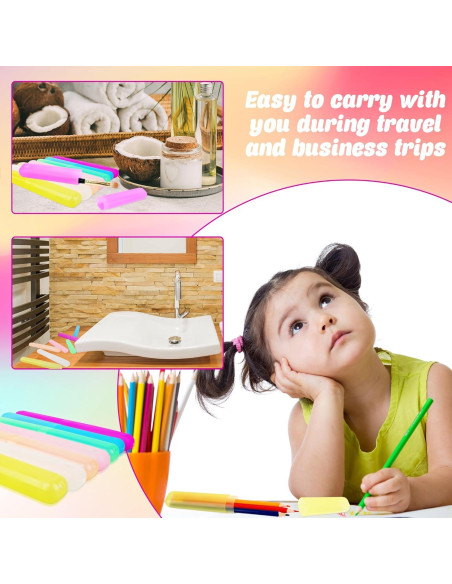 Estuche de Cepillo de Dientes Portátil Conagel 140 Piezas Colores