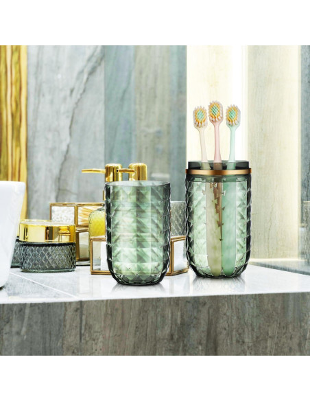 Estuche de cepillo de dientes Didiseaon verde portátil 21.84 cm