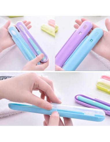 Estuche de Cepillo de Dientes de Viaje YS-004 - 4 Paquetes