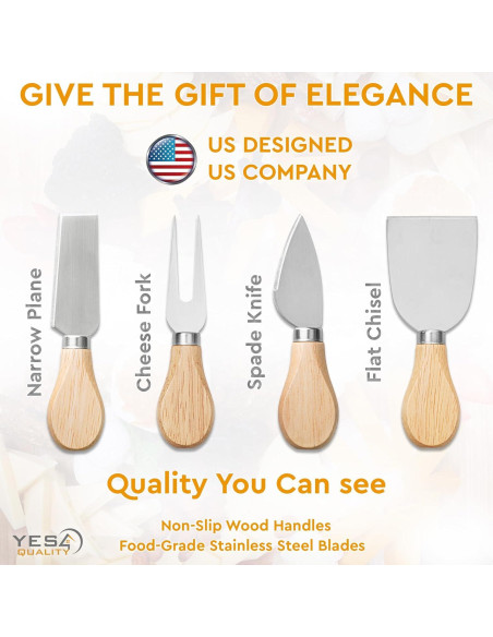 Juego de Tabla de Queso de Pizarra Yes4Quality 35.5x25.4cm