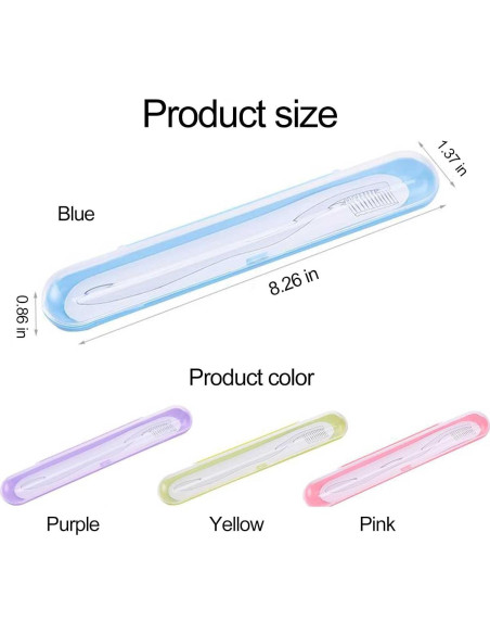 Estuche de Cepillo de Dientes de Viaje YS-004 - 4 Paquetes