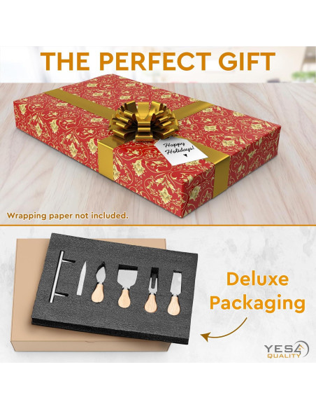 Juego de Tabla de Queso de Pizarra Yes4Quality 35.5x25.4cm