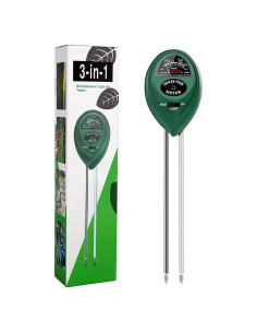 Medidor de pH del Suelo 3 en 1 Mejorado - Jardinería