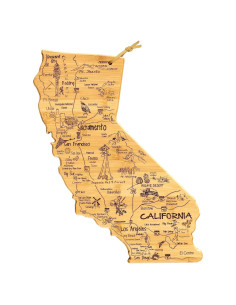 Tabla de Cortar de Bambú con Forma de California Totally Bamboo