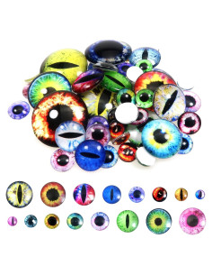 Ojos de Dragón de Vidrio TOAOB 160pcs 6-30mm Manualidades