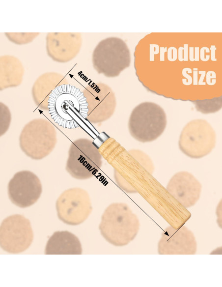 Rueda Cortadora de Masa PEUTIER 16cm con Mango de Madera