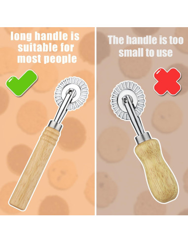 Rueda Cortadora de Masa PEUTIER 16cm con Mango de Madera